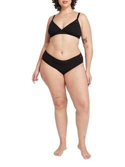 Nudea Organic Cotton Full Knickers, Pack of 2, Black