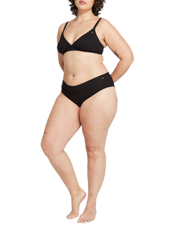 Nudea Organic Cotton Full Knickers, Pack of 2 - view 2, Black