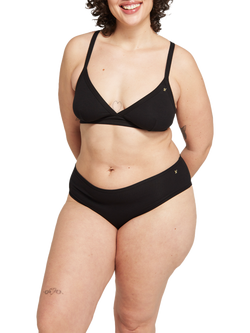 Nudea The Easy Does It Rib Bralette - view 2, Black