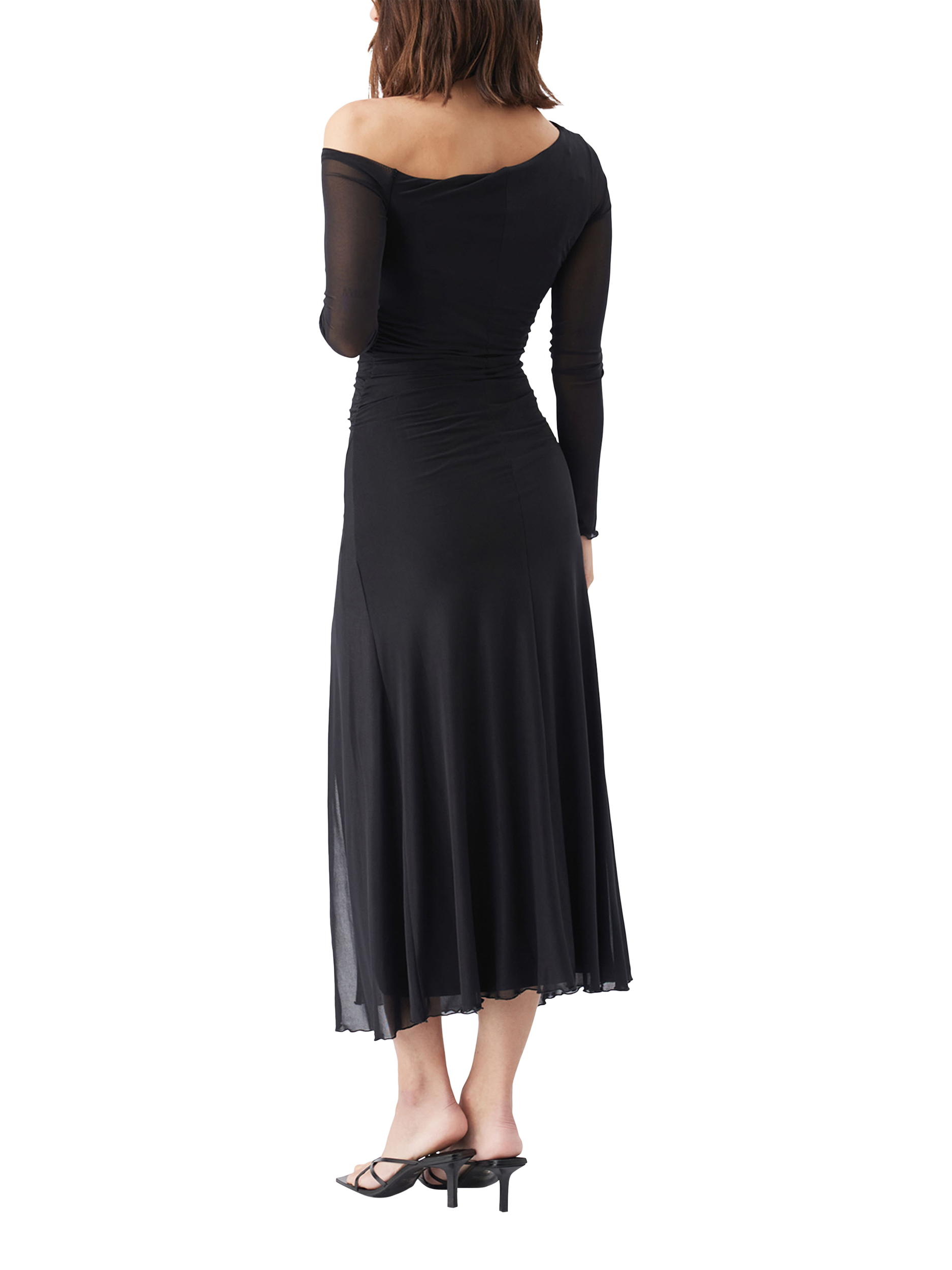 Product image 4 of 4, which shows Ripe Freya Mesh Maternity Dress, Black, XS