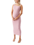 Ripe Luxe Off Shoulder Maternity Dress, Pink