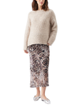 Ripe Savannah Animal Print Mesh Marenity Midi Skirt