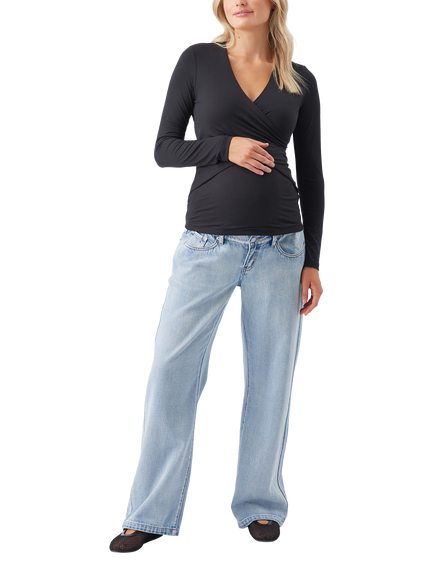 Ripe Luxe Embrace Nursing Top, Black