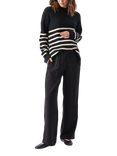 Ripe Alexa Pull-On Wide Leg Trousers, Black