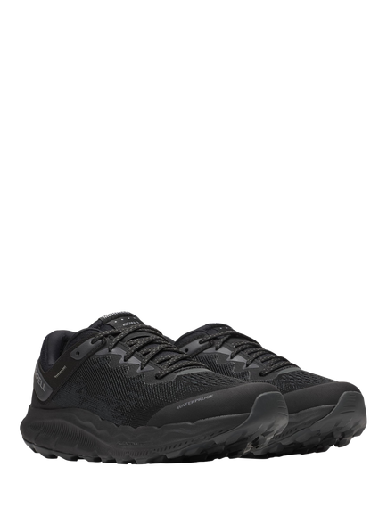 Merrell Antora 4 Lace Up Trail Trainers - view 2, Black/Graphite