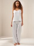 Truly Pure Silk Camisole Pyjama Set, Dusty Blue
