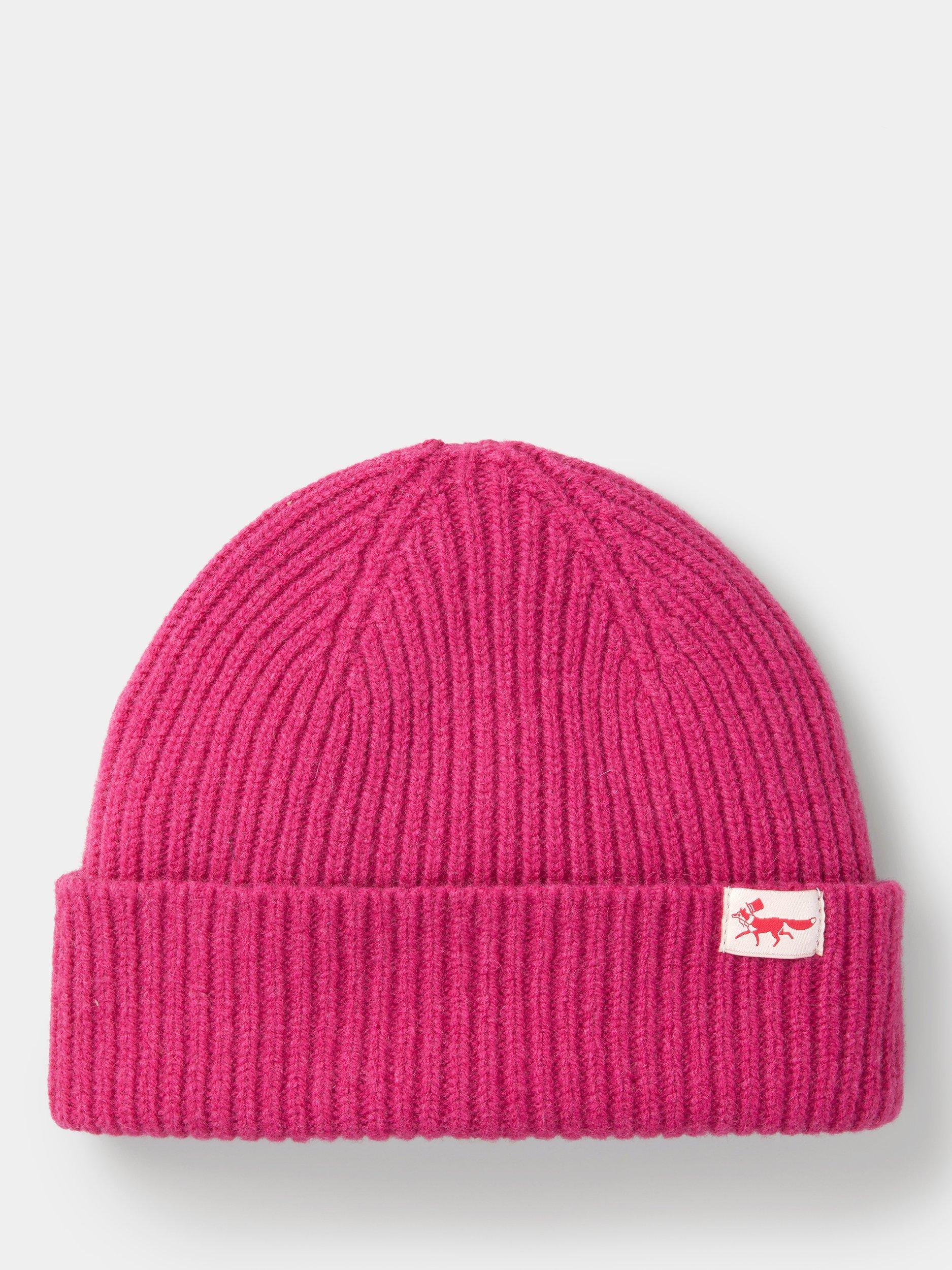 Product image 1 of 1, which shows Aubin Denby Lambswool Knit Beanie Hat, Pink, One Size