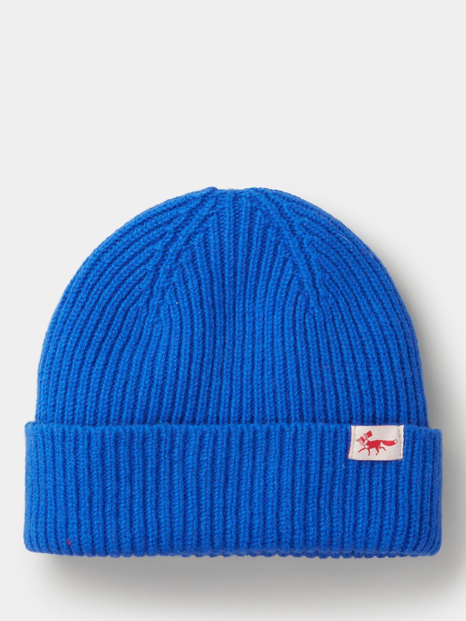 Product image 1 of 1, which shows Aubin Denby Lambswool Knit Beanie Hat, Bright Blue, One Size