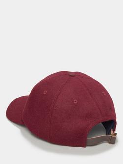 Aubin Harrier Flannel Cap, Burgundy - view 2, Burgundy