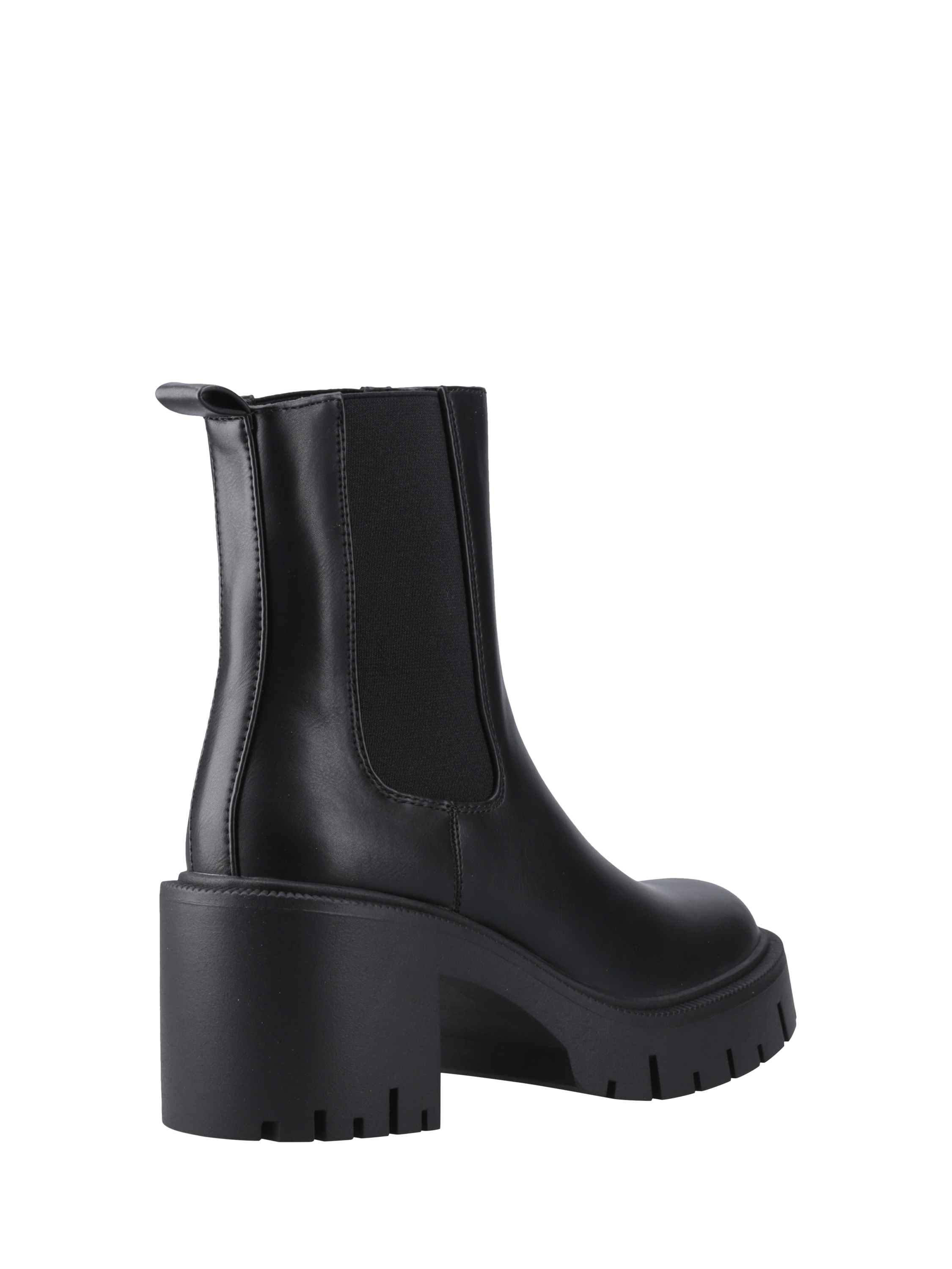 Product image 3 of 5, which shows ONLY Bluebell Block Heel Calf Boots, Black, 3