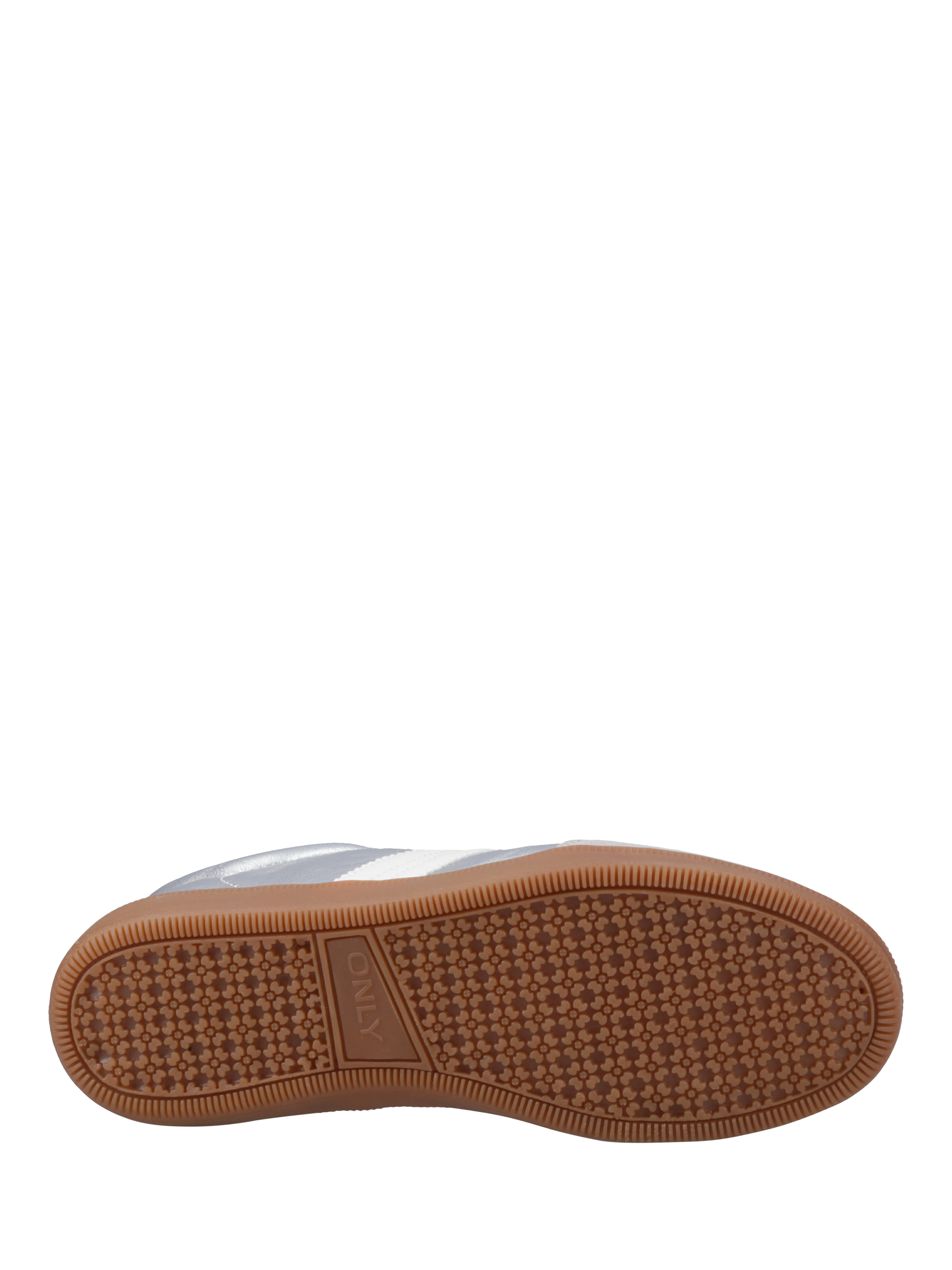 Product image 4 of 5, which shows ONLY Amber Lace Up Trainers, Silver, 3