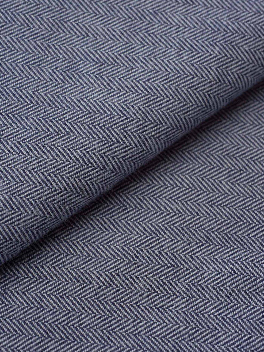 Product image 5 of 5, which shows British Boxers Herringbone Brushed Cotton Nightshirt, Ash Grey, XS