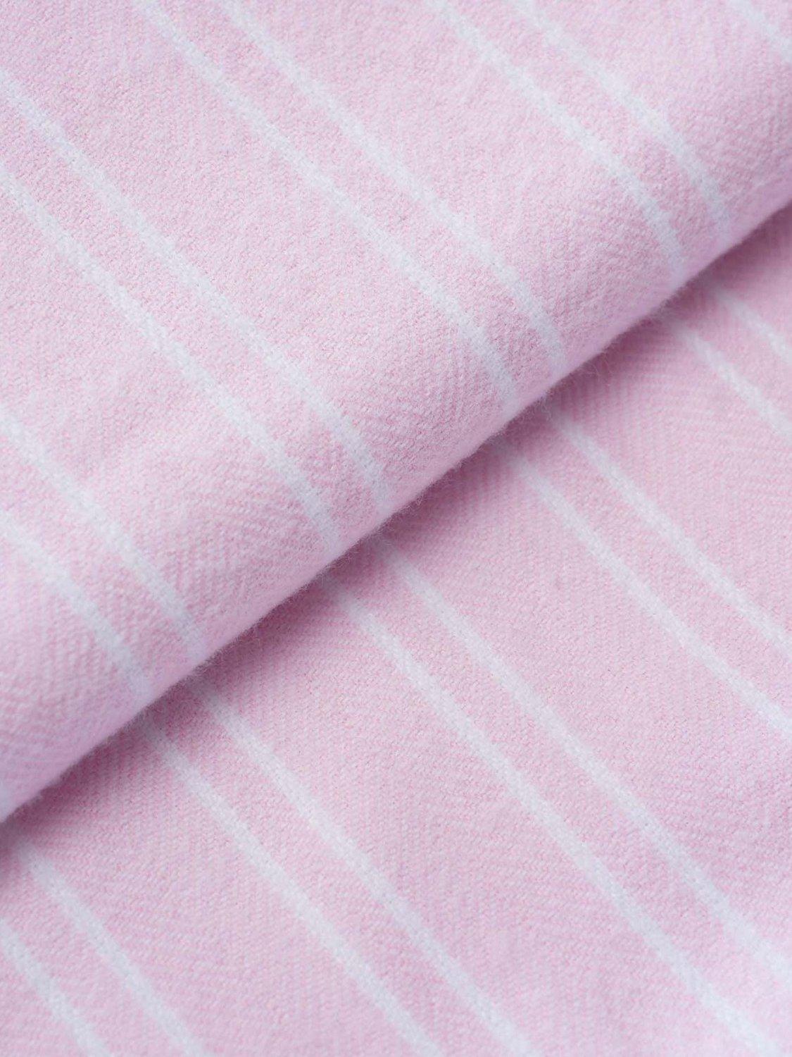 Product image 6 of 6, which shows British Boxers Stripe Brushed Cotton Nightshirt, Pink, XS