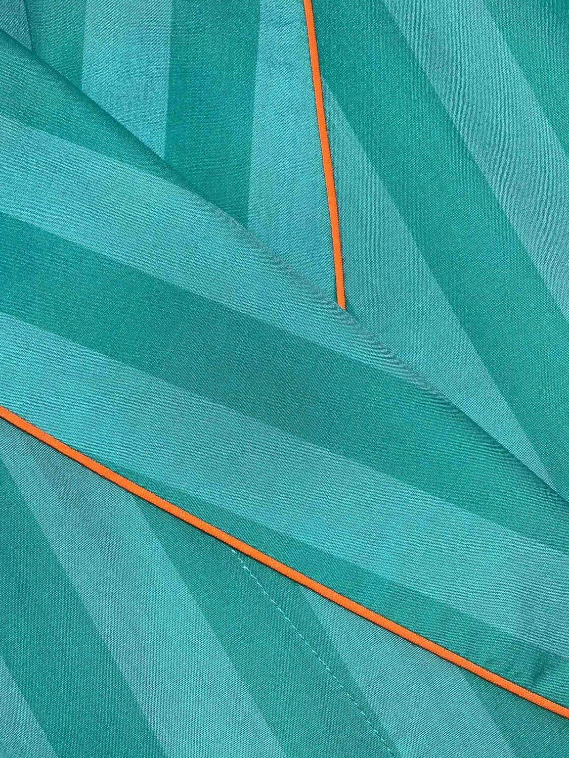 Product image 5 of 5, which shows British Boxers Crisp Cotton Pyjama Shorts, New York Turquoise, XS