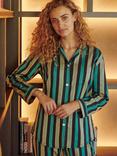 British Boxers Regimental Stripe Pyjama Set, Jade