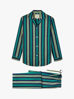 British Boxers Regimental Stripe Pyjama Set - view 2, Jade