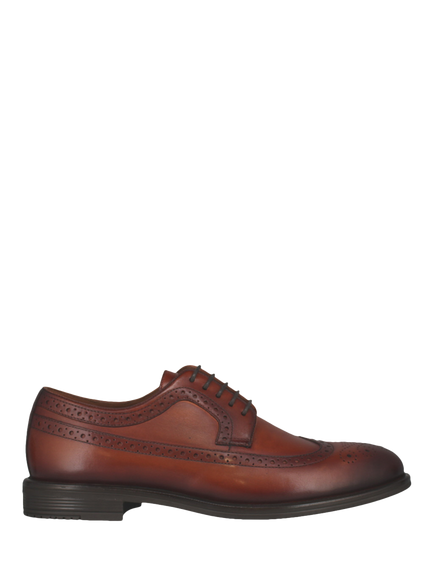 Josef Seibel Cedric 05 Leather Brogues - view 2, Cognac