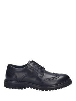 Josef Seibel Erroll 59 Brogue Detail Lace Up Leather Shoes, Black