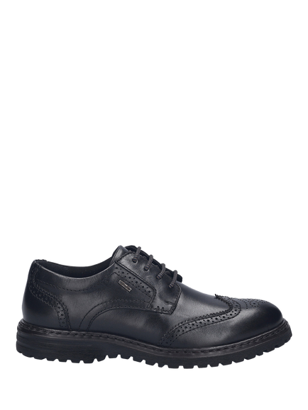 Josef Seibel Erroll 59 Brogue Detail Lace Up Leather Shoes, Black