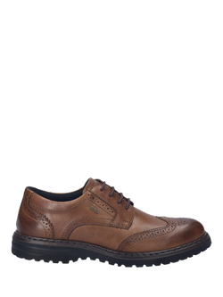 Josef Seibel Erroll 59 Brogue Detail Leather Shoes, Cognac, Cognac