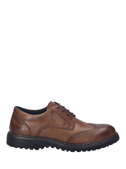 Josef Seibel Erroll 59 Brogue Detail Leather Shoes, Cognac, Cognac