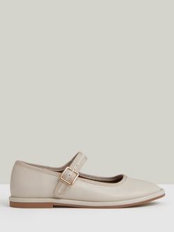 Reiss Kids' Nicole Leather Pumps, Cream