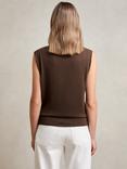 Reiss Harper Wool High Neck Sleeveless T-Shirt
