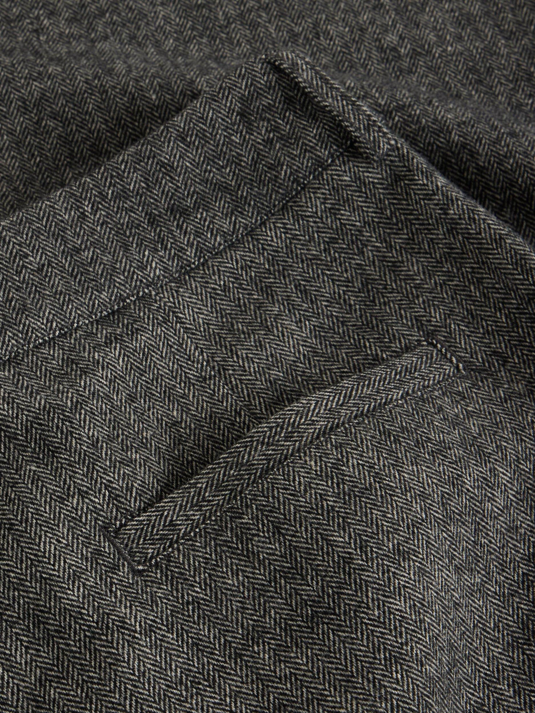 Product image 6 of 6, which shows White Stuff Belle Herringbone Tweed Trousers, Grey/Multi, 6S