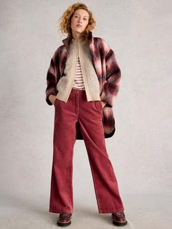 White Stuff Belle Corduroy Trousers, Mid Pink, Mid Pink