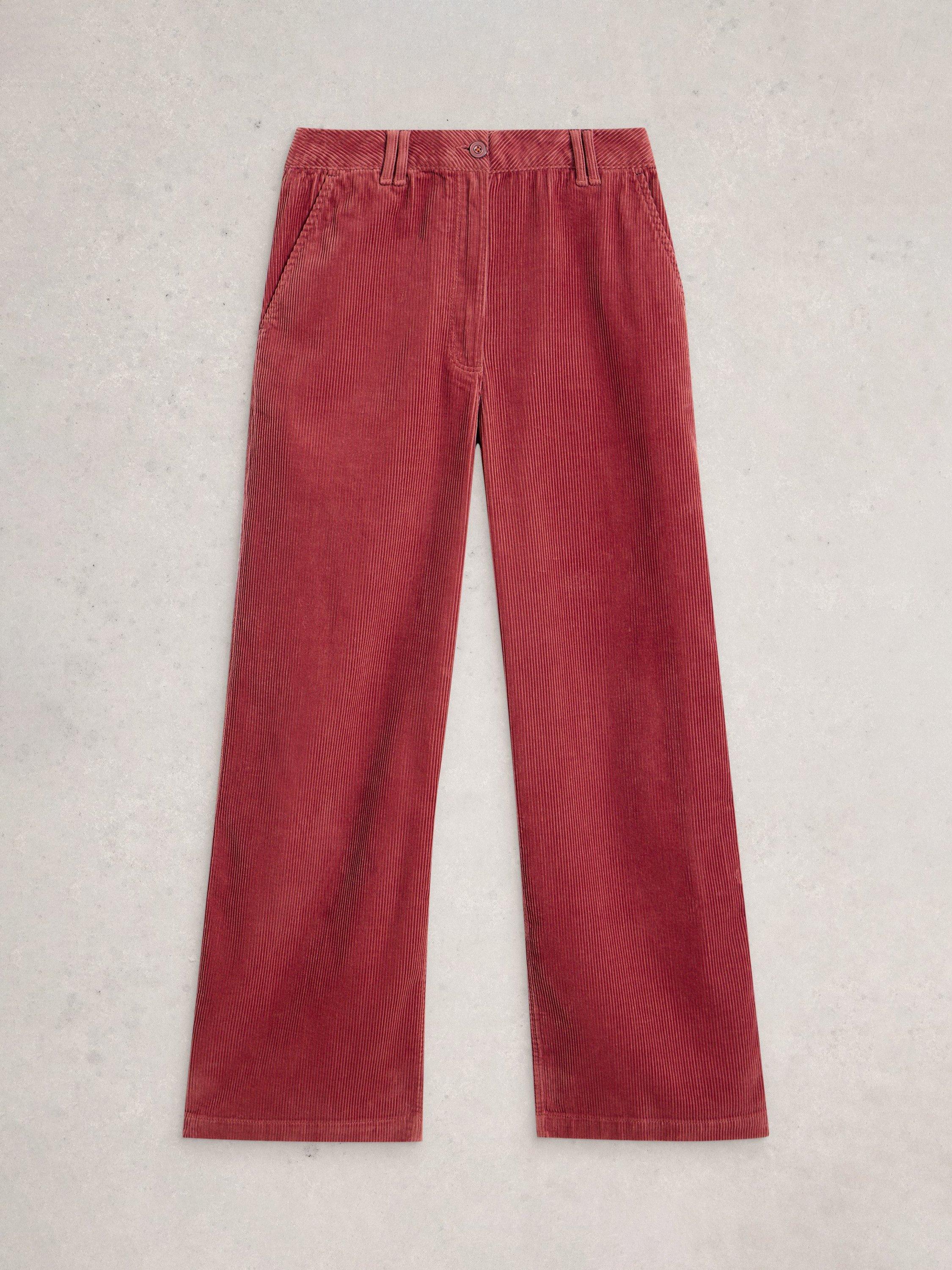 Product image 5 of 6, which shows White Stuff Belle Corduroy Trousers, Mid Pink, 6R