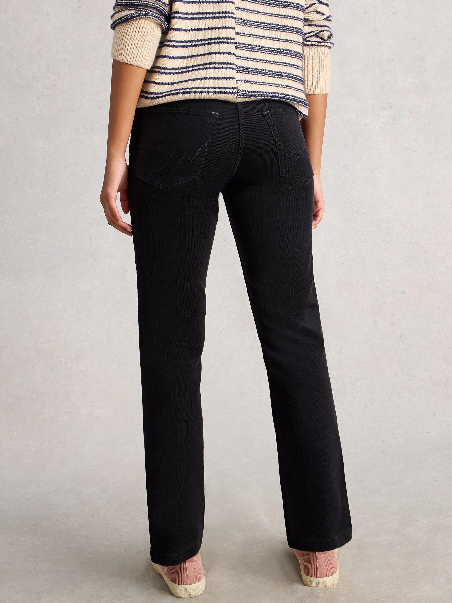 Product image 2 of 6, which shows White Stuff Brooke Ankle Grazer Cotton Blend Trousers, Charc Grey, 12R