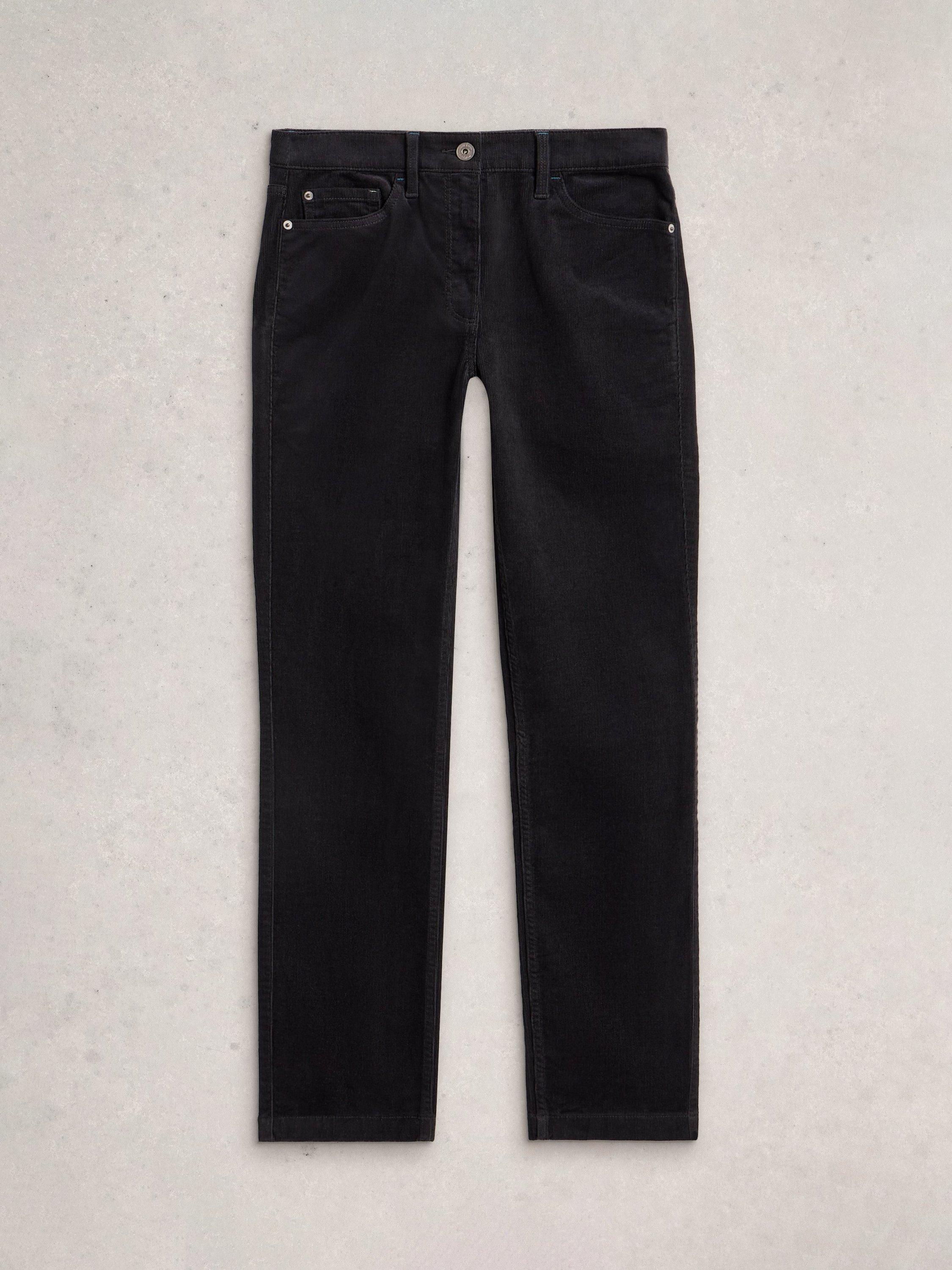 Product image 5 of 6, which shows White Stuff Brooke Ankle Grazer Cotton Blend Trousers, Charc Grey, 12R