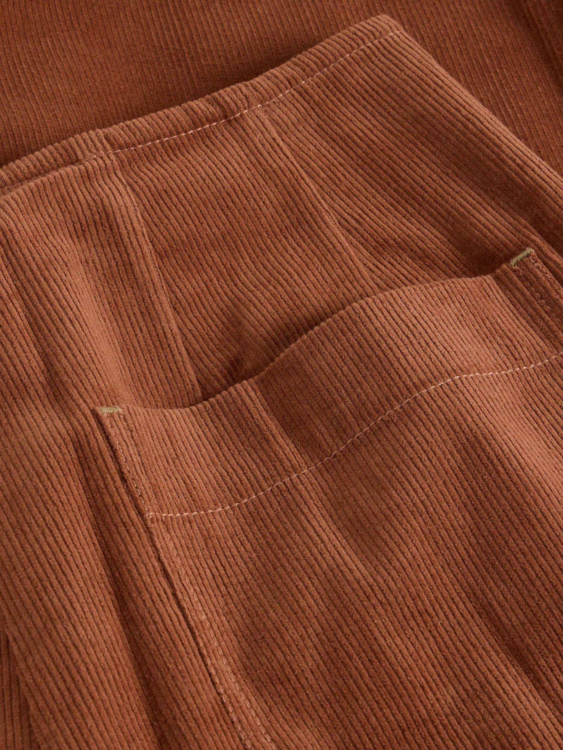 Product image 6 of 6, which shows White Stuff Clara Wide Leg Corduroy Trousers, Dark Tan, 6R