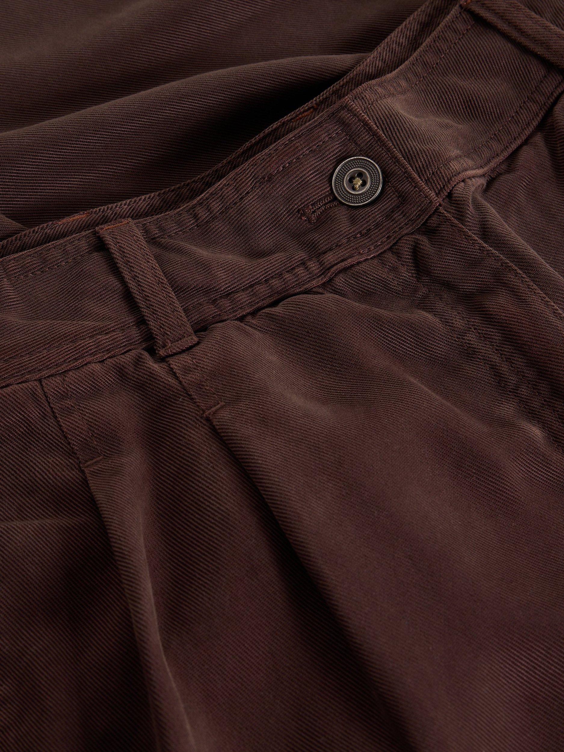 Product image 6 of 6, which shows White Stuff Sasha Wide Leg Trousers, Dark Brown, 10R