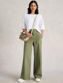 White Stuff Katya Crew Neck T-Shirt, Brilliant White, Brilliant White