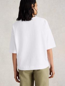 White Stuff Katya Crew Neck T-Shirt, Brilliant White - view 2, Brilliant White