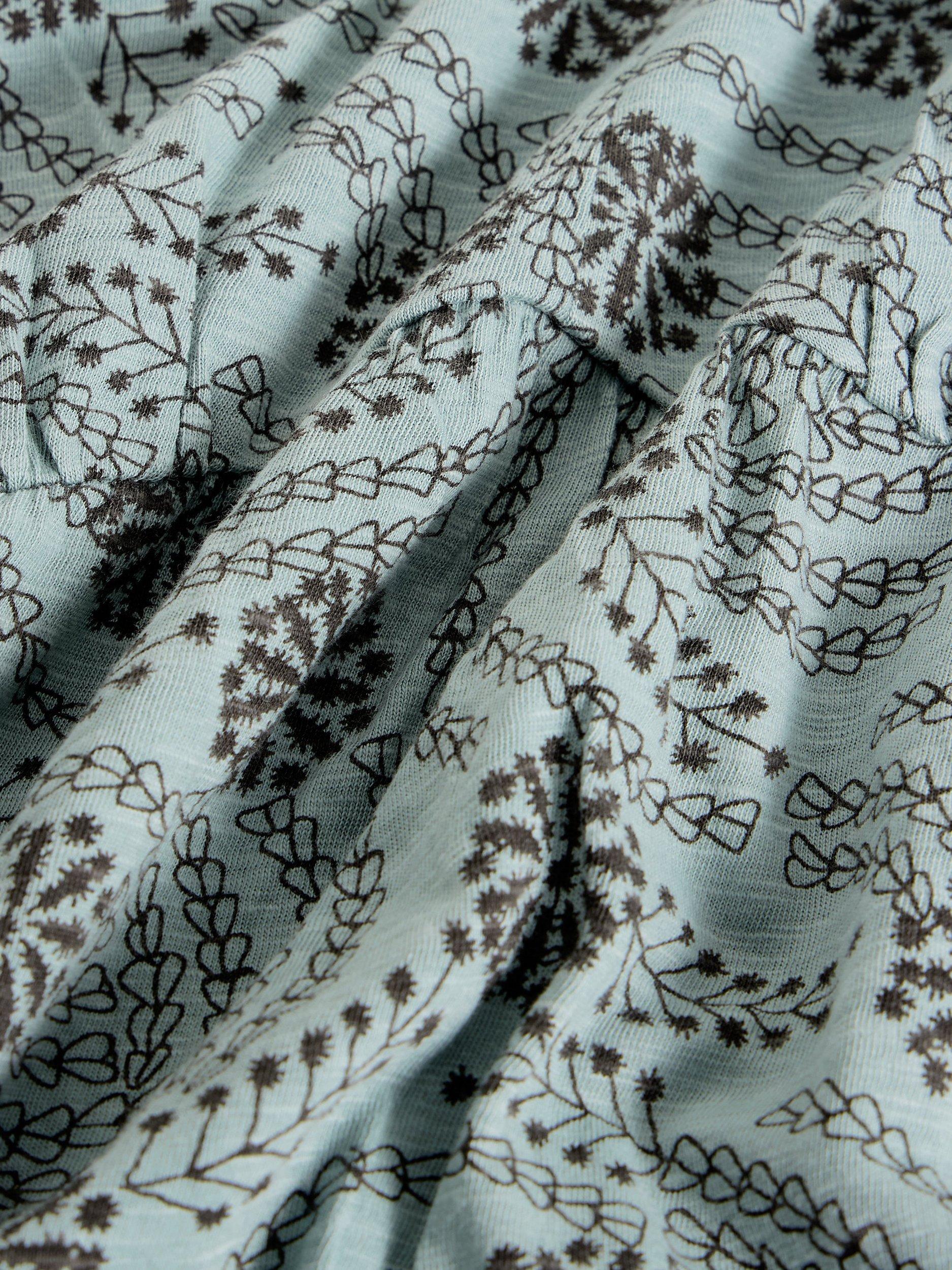 Product image 6 of 6, which shows White Stuff Lara Cotton V Neck Longline Tunic, Blue, 8