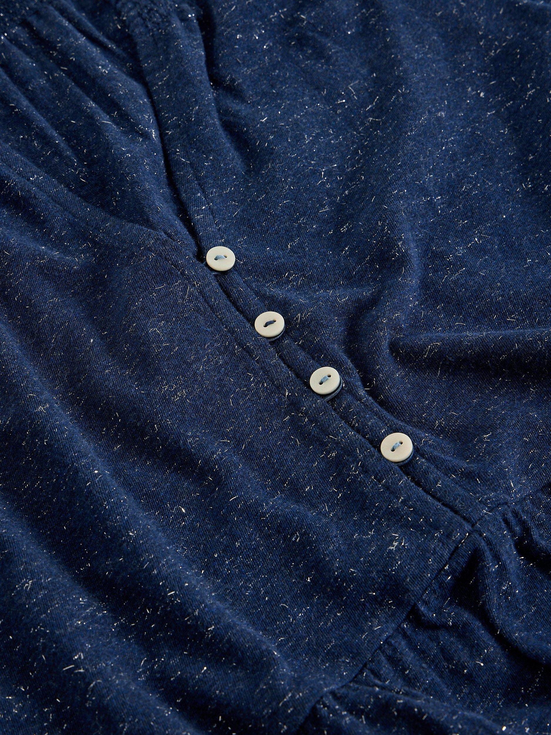 Product image 6 of 6, which shows White Stuff Marlie Fleck Tunic Top, Dark Navy, 6