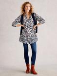 White Stuff Marta Geometric Tunic Dress, Blue/Multi