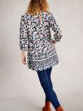 White Stuff Marta Geometric Tunic Dress, Blue/Multi
