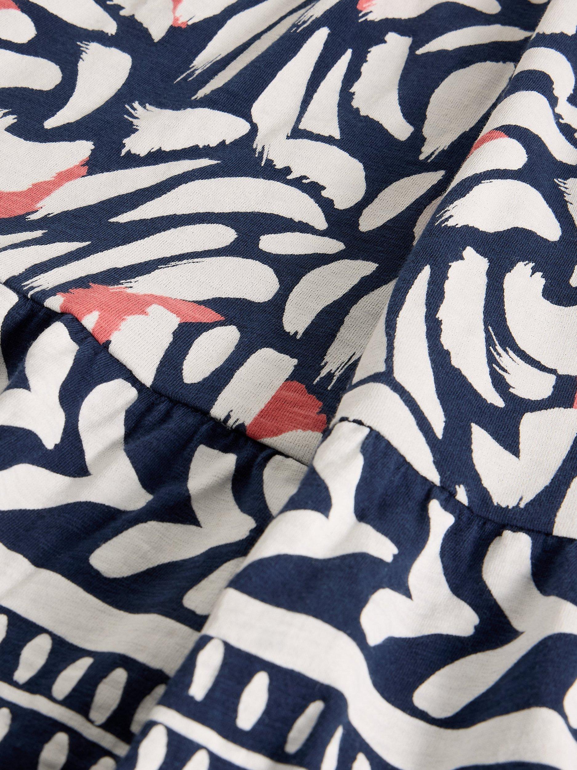 Product image 6 of 6, which shows White Stuff Marta Geometric Tunic Dress, Blue/Multi, 8