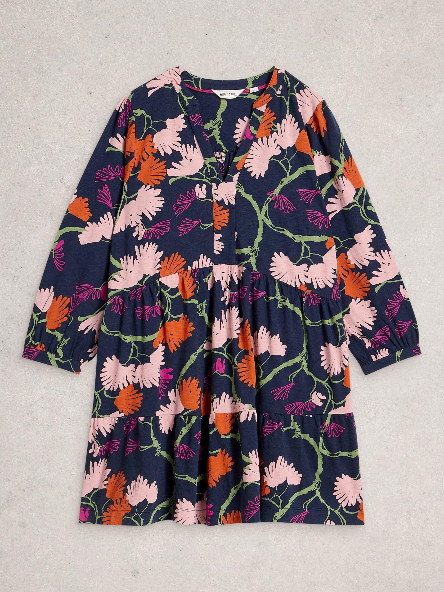 Product image 5 of 6, which shows White Stuff Marta Tunic Top, Blue/Multi, 6