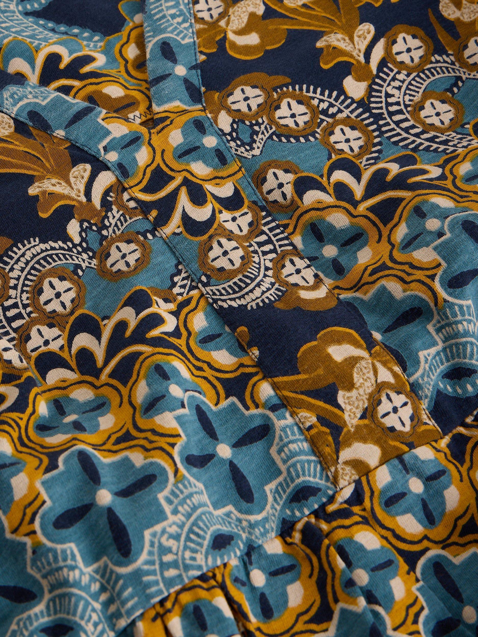 Product image 6 of 6, which shows White Stuff Marta Abstract Geometric Tunic Dress, Chartreuse, 8