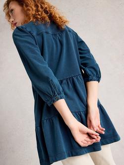 White Stuff Marta Tunic Dress, Indigo - view 2, Indigo