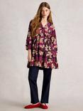 White Stuff Marta V-Neck Floral Cotton Tunic Top
