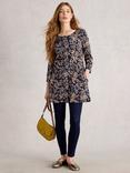 White Stuff Weaver Tunic Top, Navy/Multi