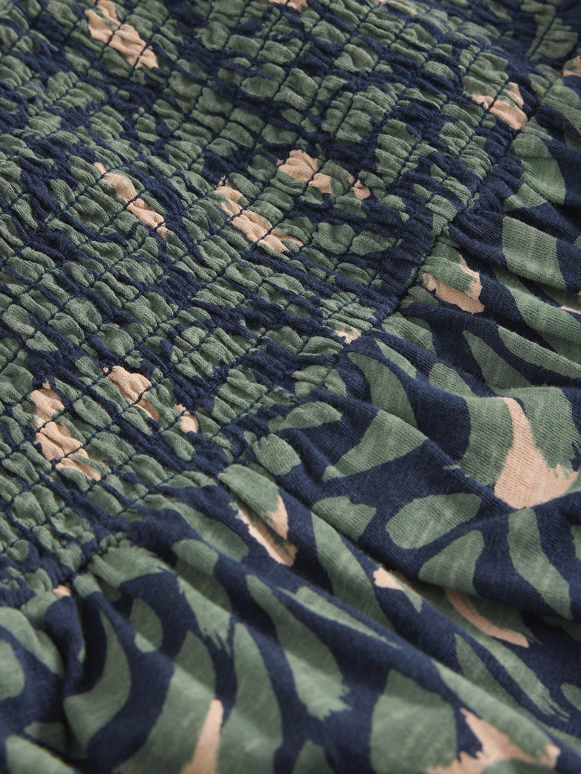 Product image 6 of 6, which shows White Stuff Marissa Abstract Jersey Maxi Skirt, Navy/Multi, 6