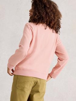 White Stuff Nep Yarn Crew Neck Jumper, Light Pink - view 2, Light Pink