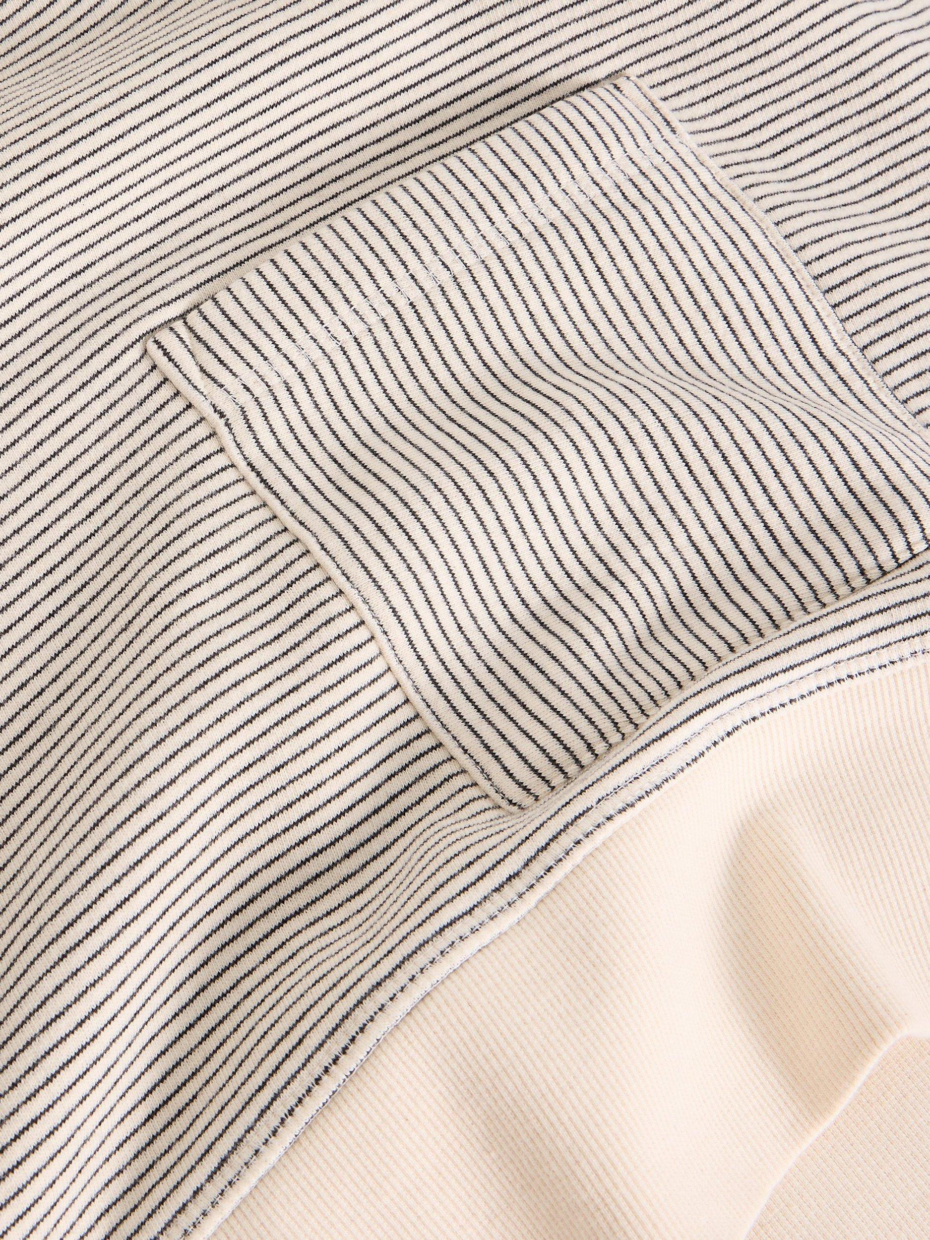 Product image 6 of 6, which shows White Stuff Stripe Crew Neck Jumper, White/Multi, 6