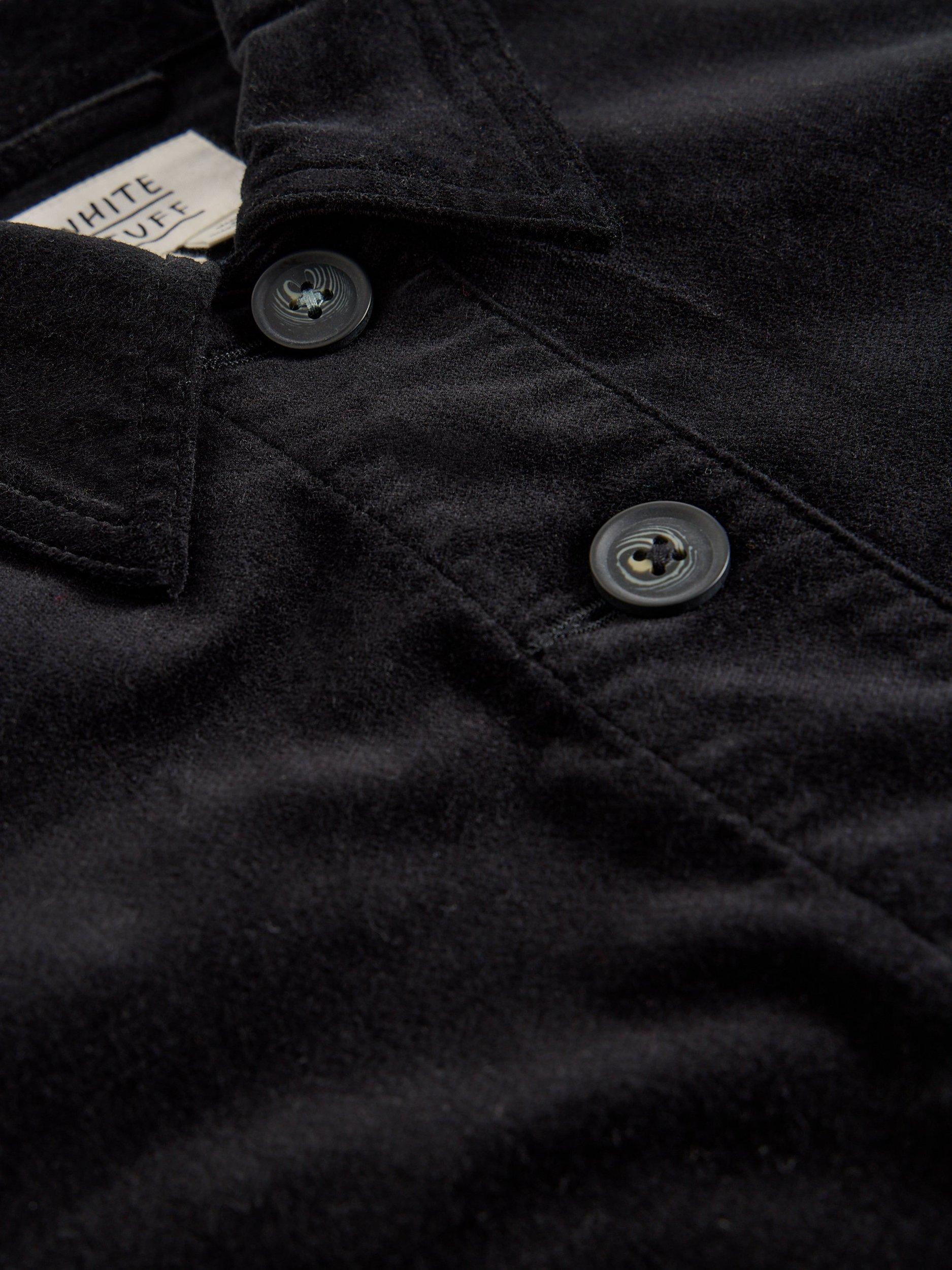 Product image 6 of 6, which shows White Stuff Carrie Velvet Jacket, Pure Black, 6